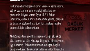 UBP Sağlığa Zararlıdır!