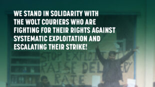 Sistematik Sömürüye Karşı Hak Mücadelesi Veren ve Grevi Büyüten Wolt Kurye Emekçilerinin Yanındayız!