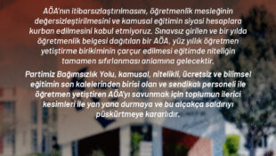 AÖA’yı Bakkal Dükkanına Çevirmenize İzin Vermeyeceğiz!