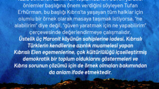 Tufan Erhürman’a Güven Yaratıcı Adım Çağrısı